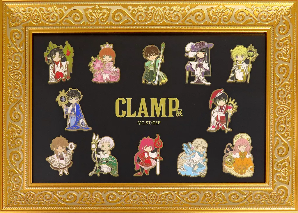 CLAMP展　ピンズセット　フライヤー付き CLAMP展 公式グッズ ピンズセット 東京BABYLON/X -エックス
