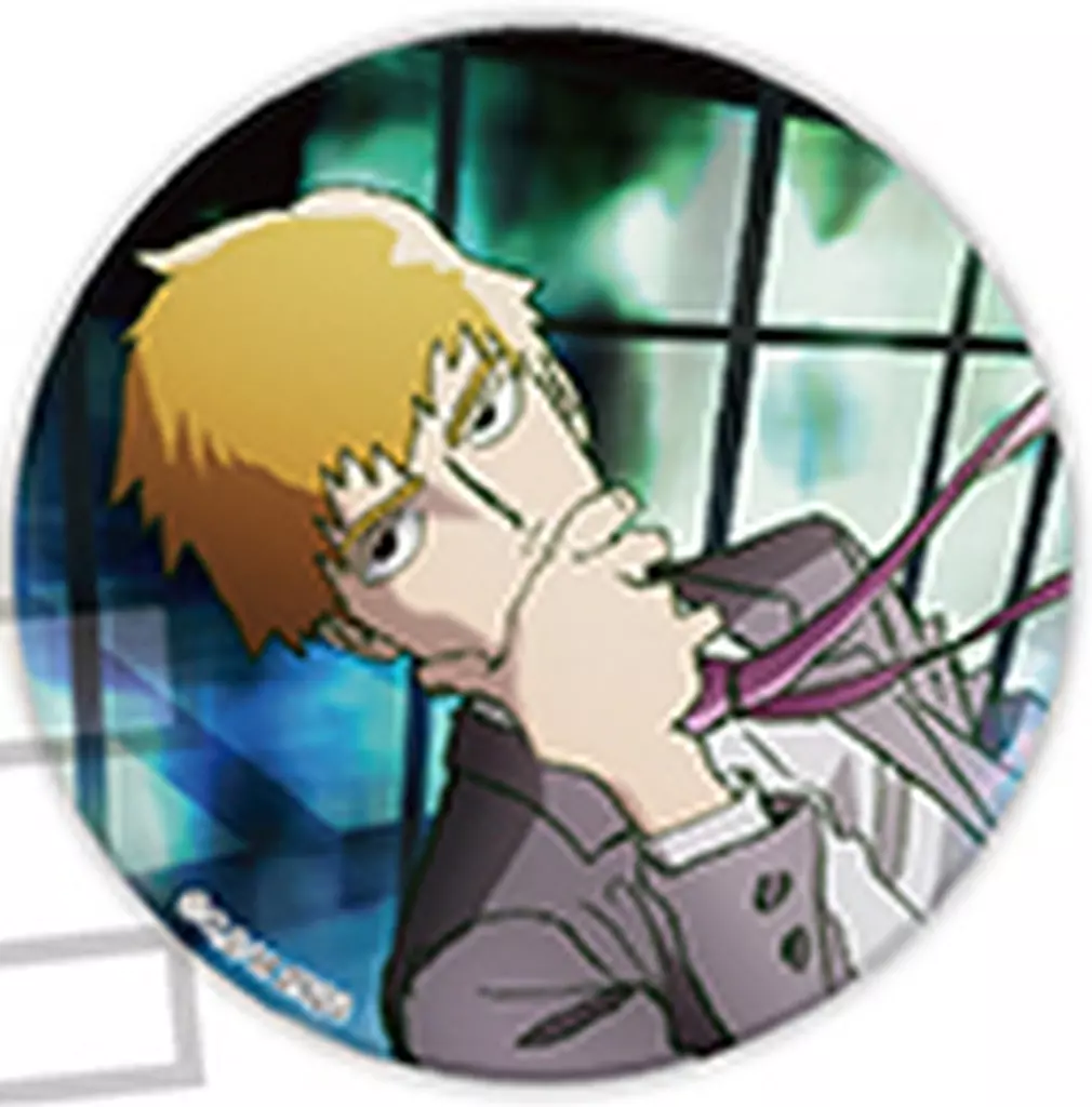 バッジ・ビンズ　5.霊幻新隆 「モブサイコ100 III Animageトレーディング缶バッジ」