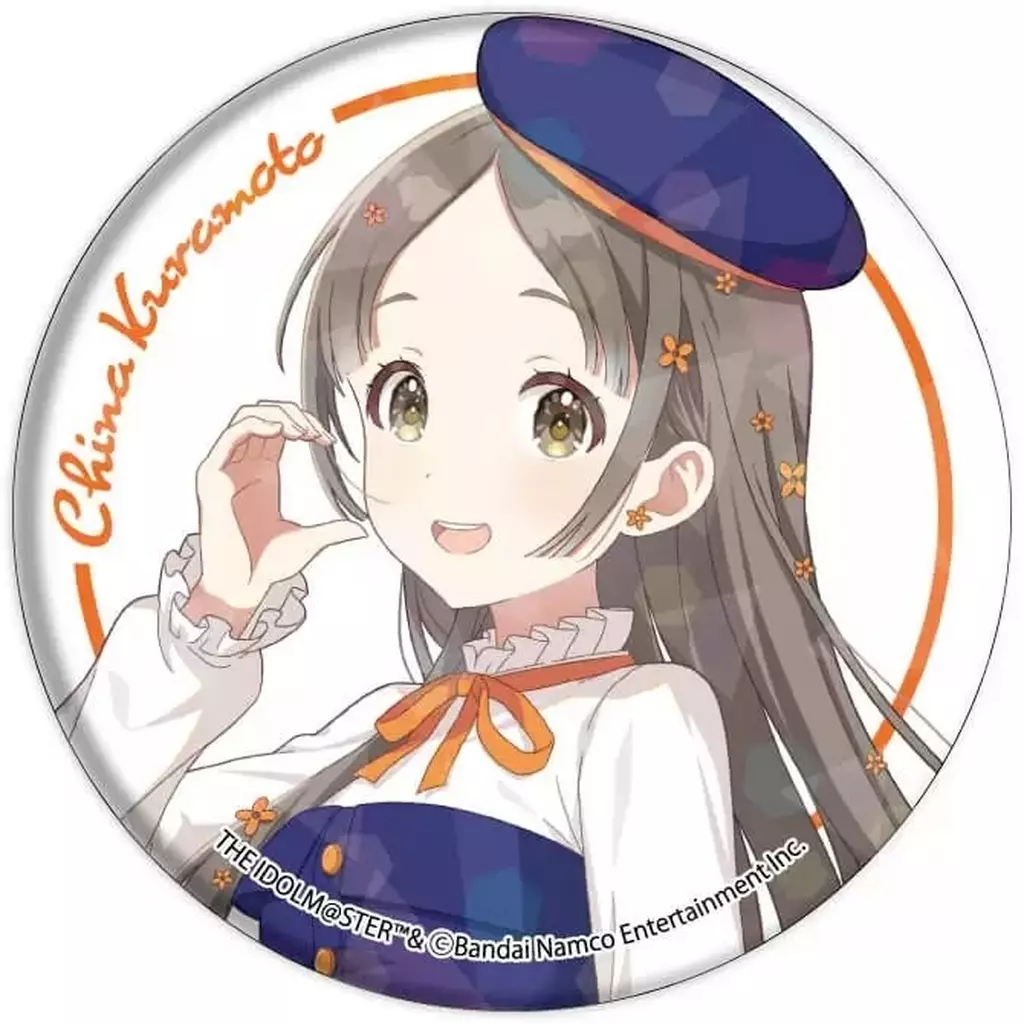 倉本千奈(背景ホワイト) 「学園アイドルマスター グッズフェア in ゲーマーズ ホログラム缶バッジ 01/シミラールック衣装ver.(描き下ろしイラスト)」