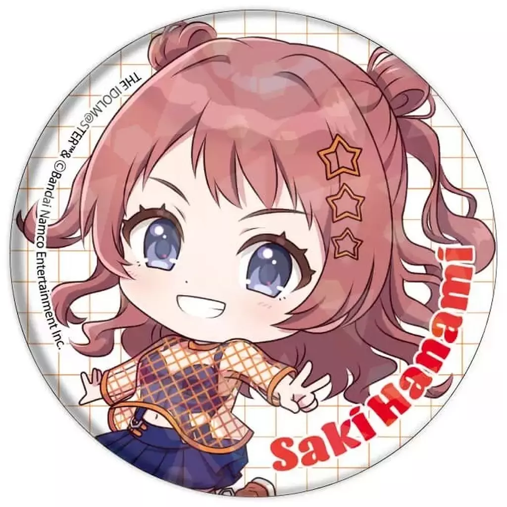 花海咲季 「学園アイドルマスター グッズフェア in ゲーマーズ ホログラム缶バッジ 02/シミラールック衣装ver.(ミニキャライラスト)」