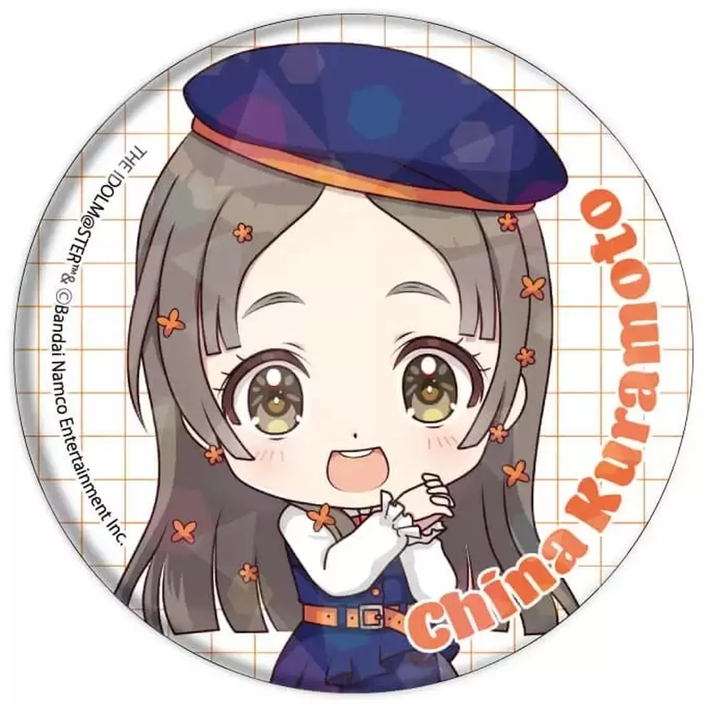 倉本千奈 「学園アイドルマスター グッズフェア in ゲーマーズ ホログラム缶バッジ 02/シミラールック衣装ver.(ミニキャライラスト)」