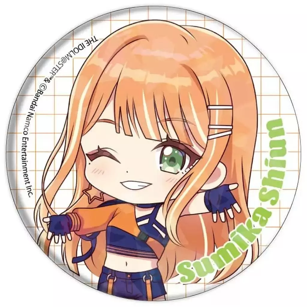 紫雲清夏 「学園アイドルマスター グッズフェア in ゲーマーズ ホログラム缶バッジ 02/シミラールック衣装ver.(ミニキャライラスト)」