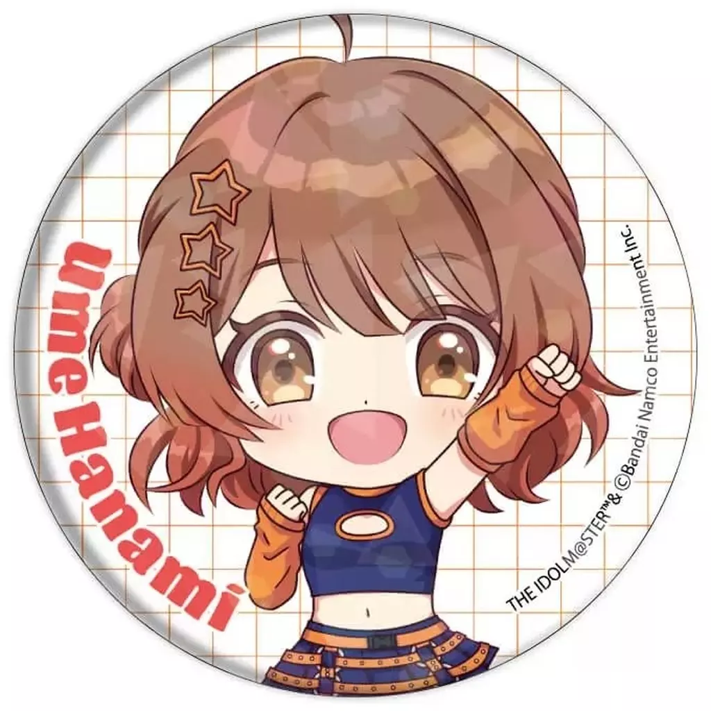 花海佑芽 「学園アイドルマスター グッズフェア in ゲーマーズ ホログラム缶バッジ 02/シミラールック衣装ver.(ミニキャライラスト)」