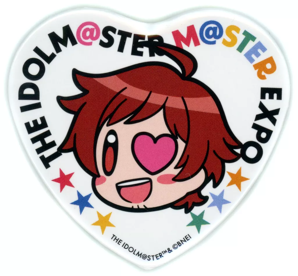 天道輝 「THE IDOLM＠STER M＠STER EXPO 公式「ぽっ」トレーディングハート缶バッジ SideM ver.」
