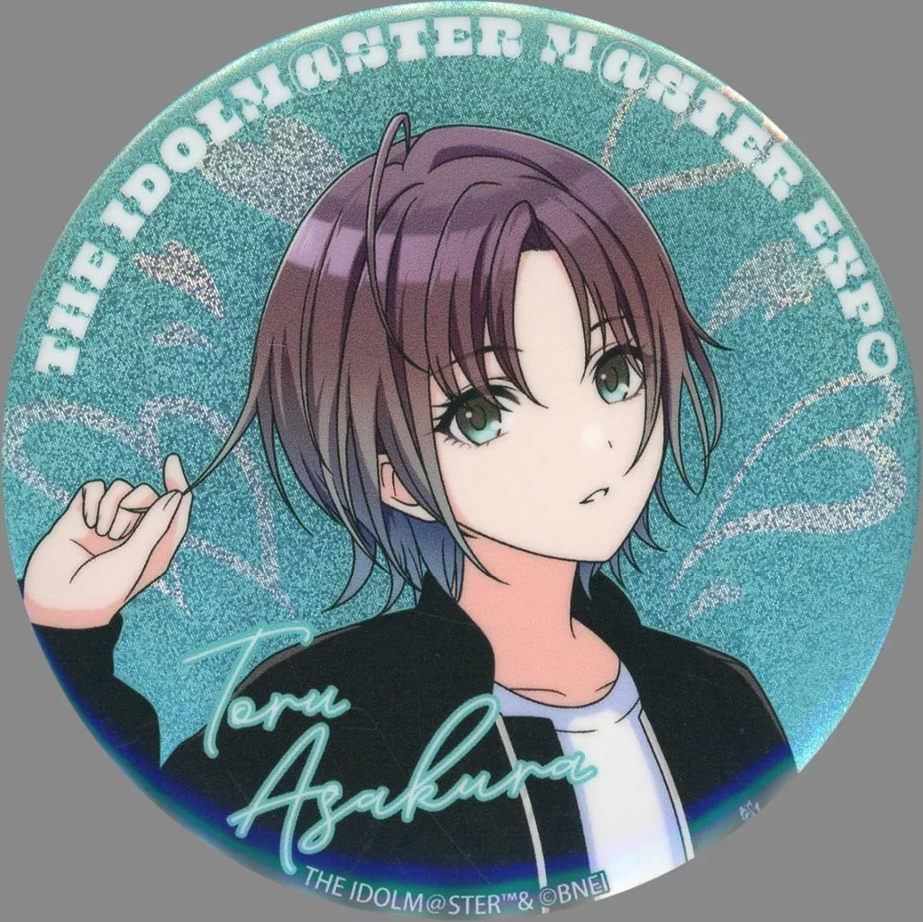 浅倉透 公式φ75mmグリッター缶バッジ 「アイドルマスター シャイニーカラーズ」 THE IDOLM＠STER M＠STER EXPOグッズ