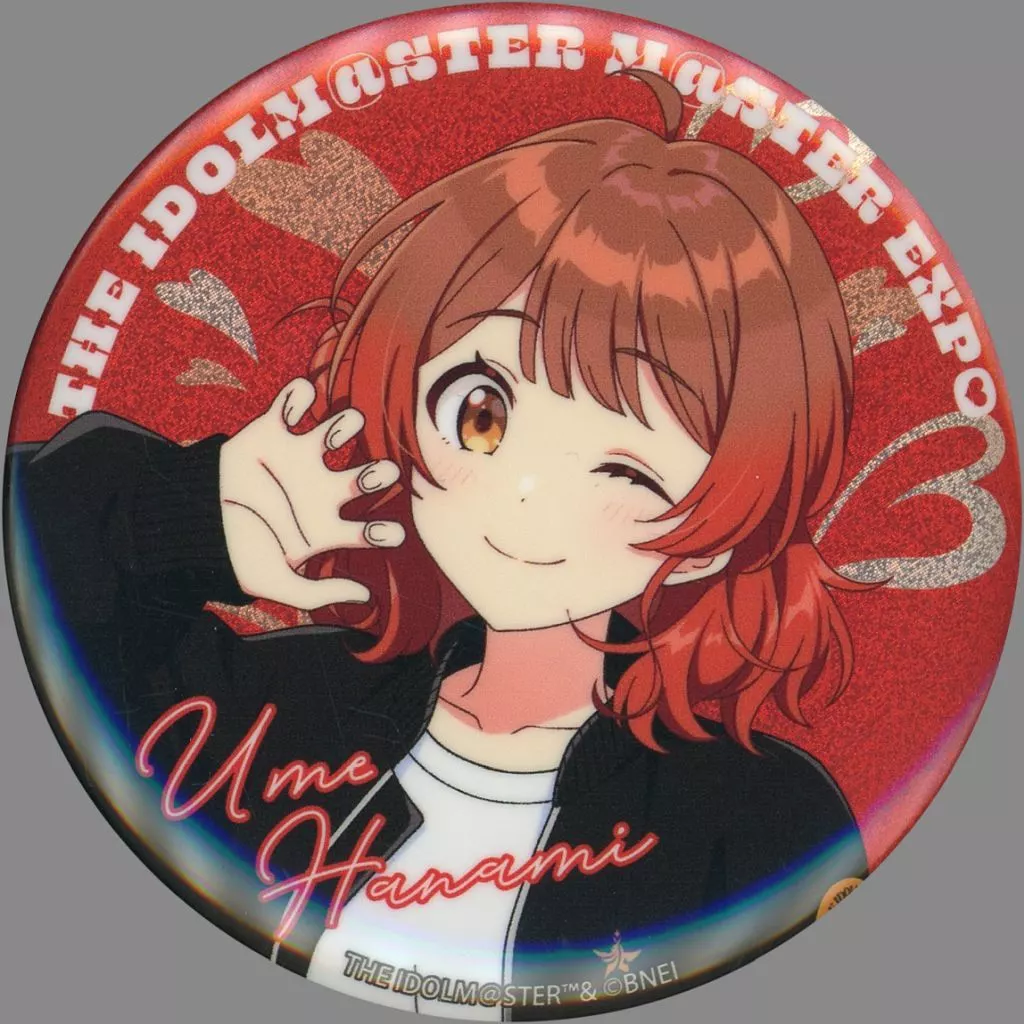 花海佑芽 公式φ75mmグリッター缶バッジ 「学園アイドルマスター」 THE IDOLM＠STER M＠STER EXPOグッズ