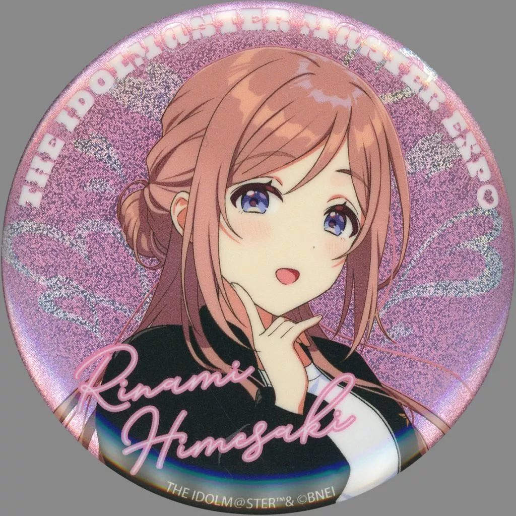 姫崎莉波 公式φ75mmグリッター缶バッジ 「学園アイドルマスター」 THE IDOLM＠STER M＠STER EXPOグッズ