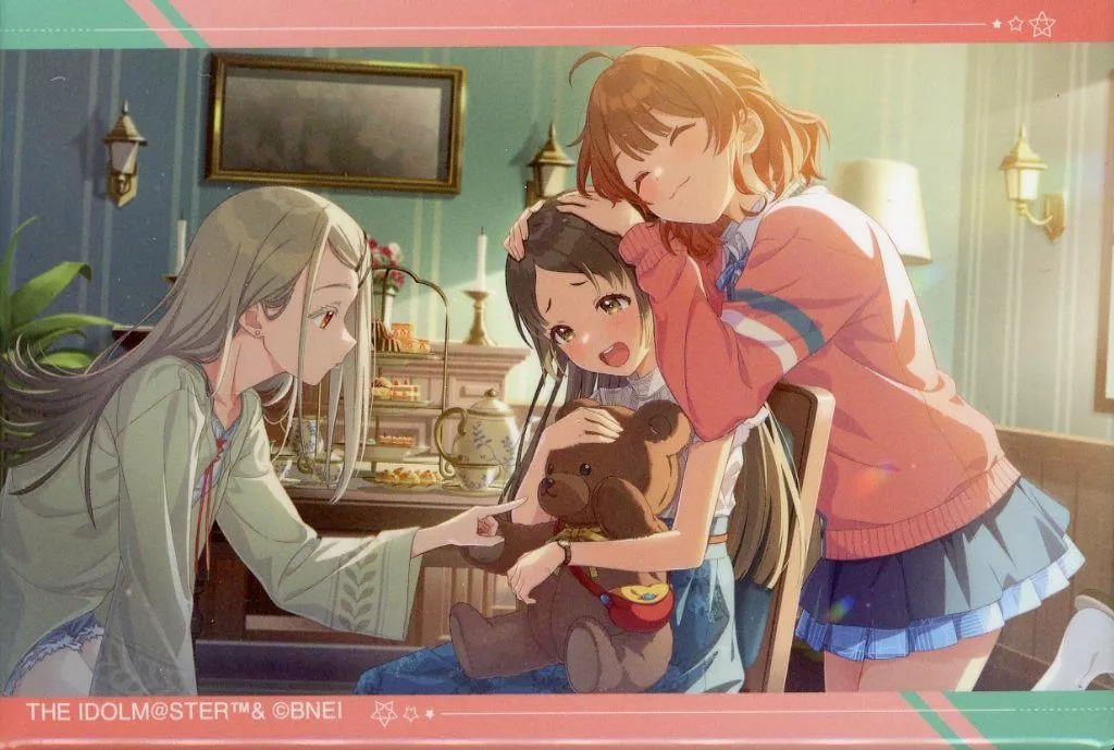 可愛いと可愛いで可愛い! スクエア缶バッジ 「くじ引き堂 学園アイドルマスター オンラインくじ」 D-10賞
