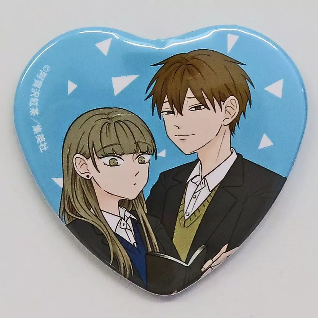 【新品❤️未使用】漫画氷の城壁コラボカフェ限定ハート型缶バッジ⭐️氷川小雪3個セット 新品❤️未使用】漫画氷の城壁コラボカフェ限定ハート型缶バッジ