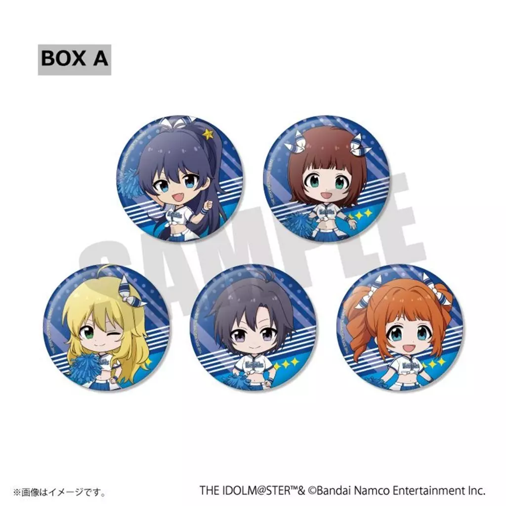 全5種セット 「セ・リーグ6球団×アイドルマスターシリーズ ミニキャラランダム缶バッジ BOX A」