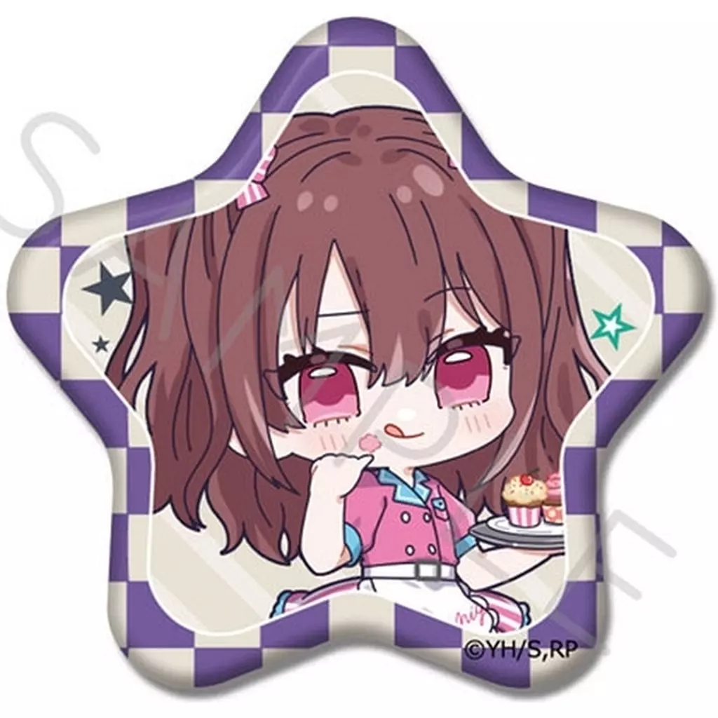 にごリリ　2.5次元の誘惑　橘美花莉　缶バッジ TVアニメ『2.5次元の誘惑』 - 橘美花莉 場面写グリッター缶バッジ2個