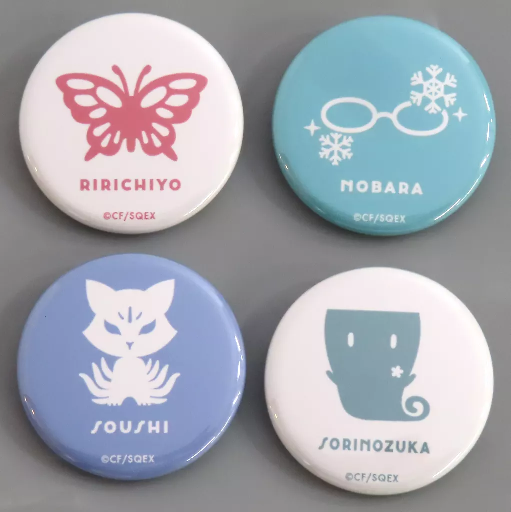 凜々蝶＆双熾＆反ノ塚＆野ばら ミニ缶バッジ4個セットA 「15周年記念 妖狐×僕SS・藤原ここあ展」