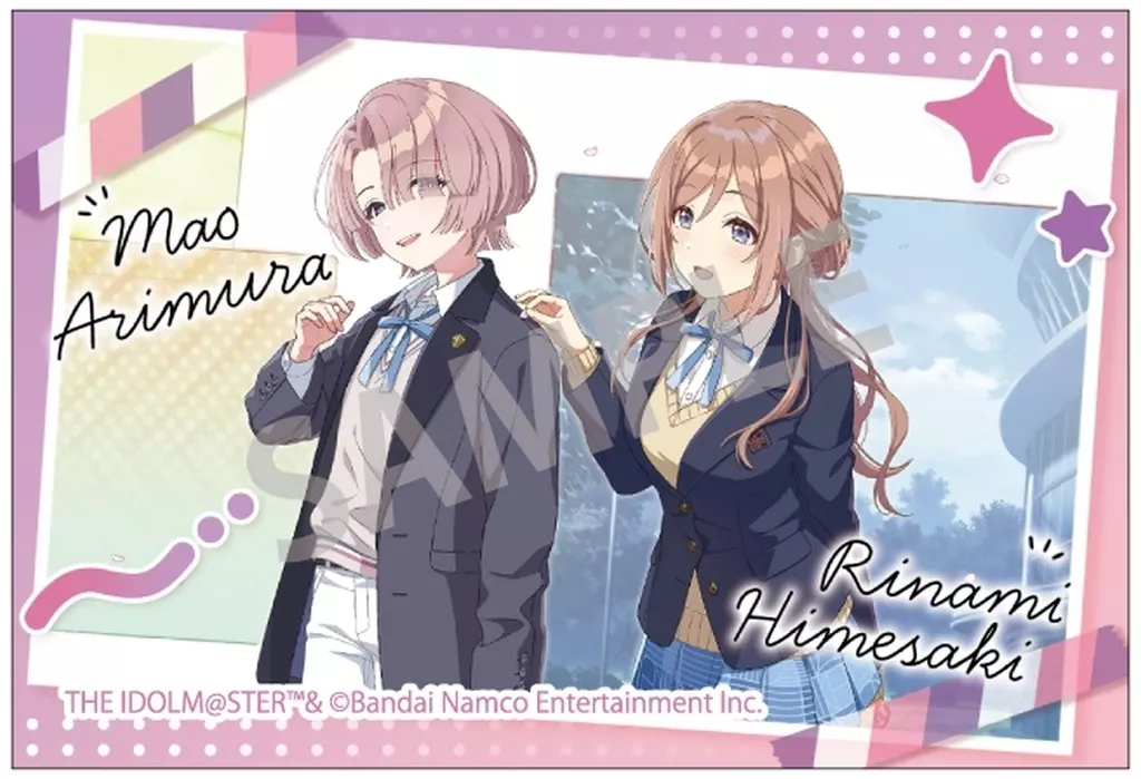 有村麻央＆姫崎莉波 「学園アイドルマスター トレーディングスクエア缶バッジ」