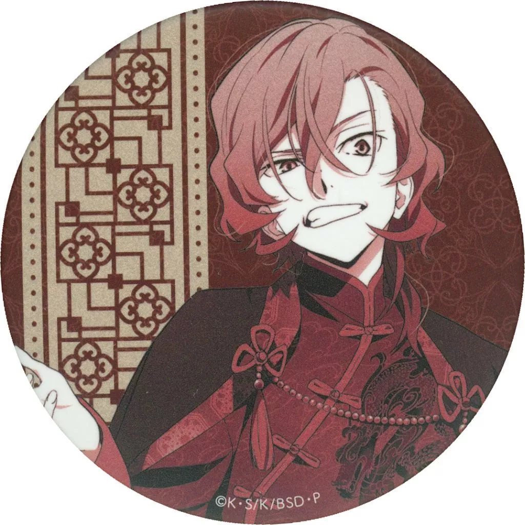 文スト ベースヤードトーキョー 缶バッジ 中原中也 文豪ストレイドッグス_春河35イラスト 缶バッジ 中原中也 | 文豪