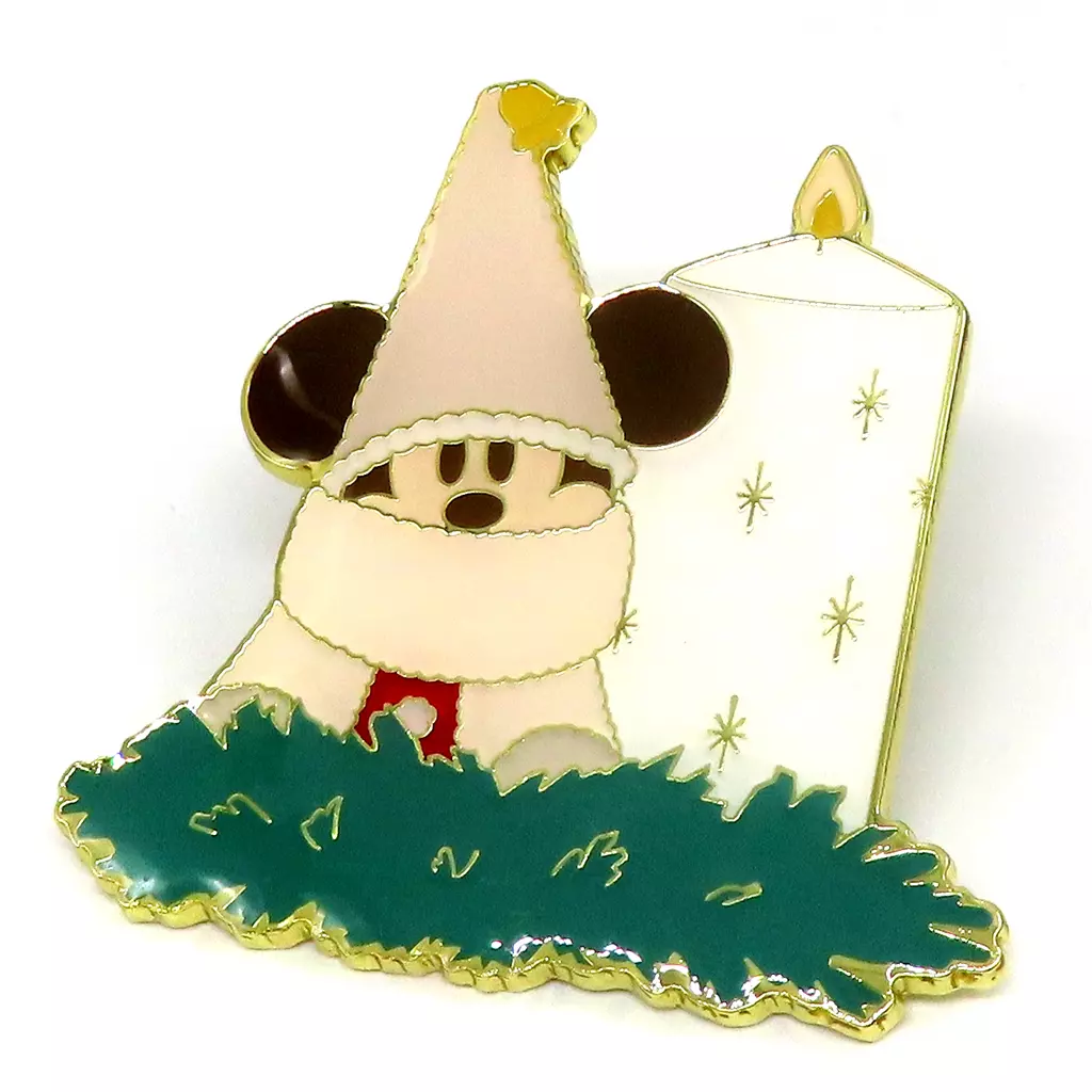 バッジ・ビンズ　リルリンリン(キャンドル) ピンバッジ 「ディズニー・クリスマス2024」 東京ディズニーシー限定 アブーズ・バザール ゲーム景品