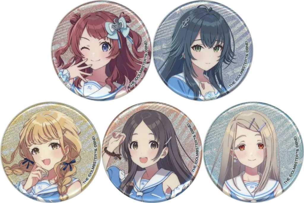 全5種セット 「学園アイドルマスター×ローソン グリッター缶バッジ」