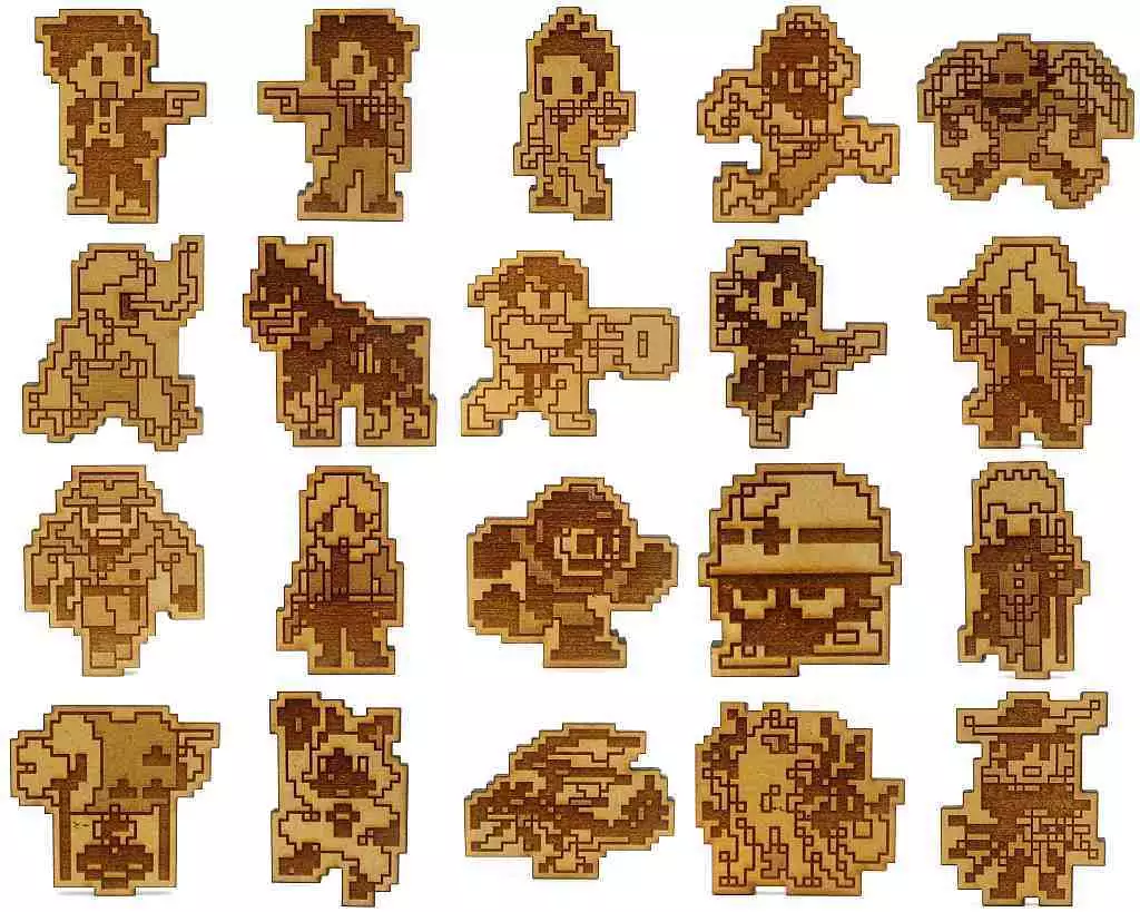バッジ・ビンズ　全20種セット 「カプコン ピクセルオールスターズ ウッドバッジコレクション」