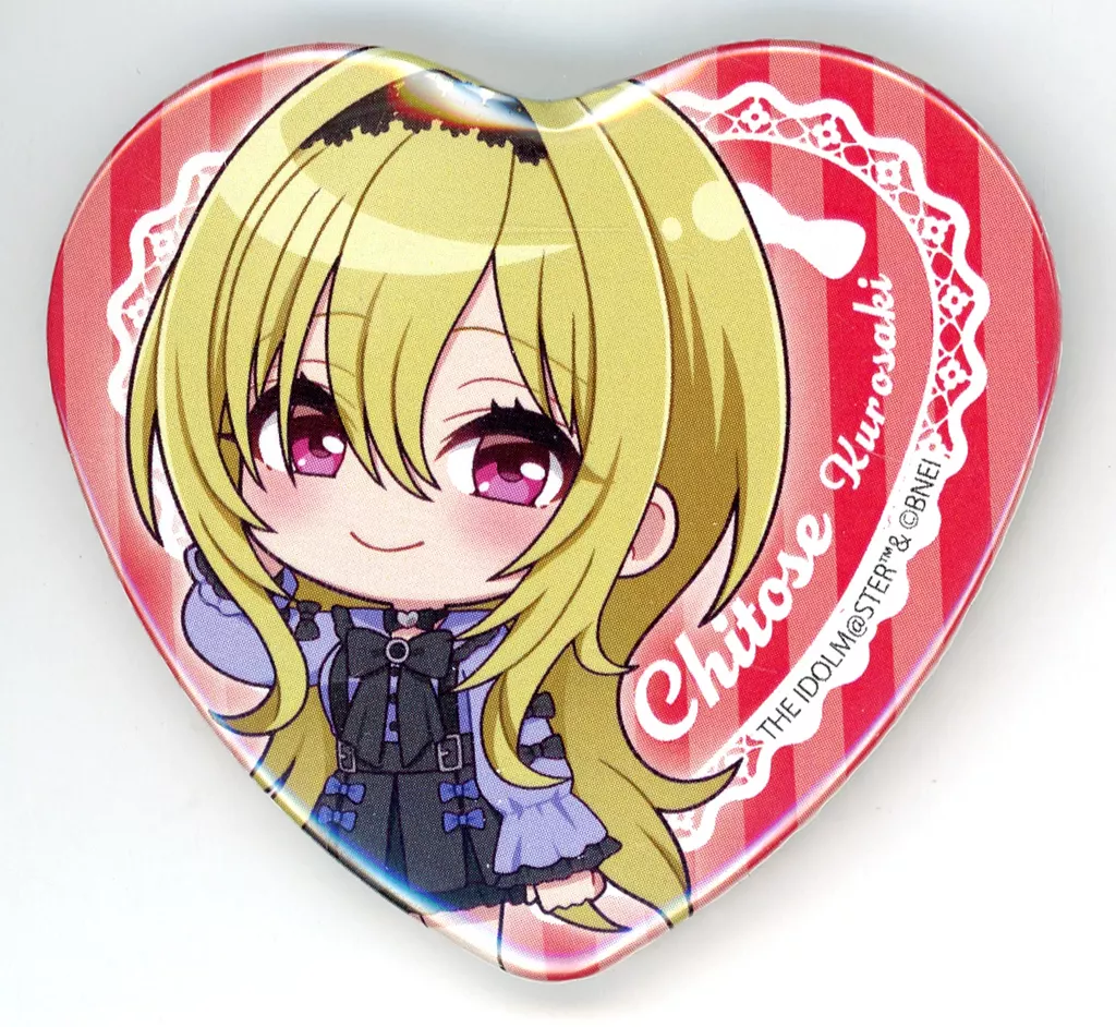 黒埼ちとせ 「アイドルマスター シンデレラガールズ スターライトステージ～ST＠iRs to 10th Anniversary～ SHOP in有楽町マルイ ハート型カンバッジ サブカルファッション デフォルメ ver.」