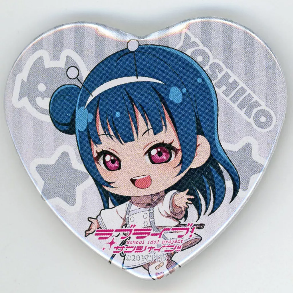 ラブライブサンシャイン　津島善子　ゲーマーズ　看板娘　ハート缶バッジ　25枚 ラブライブサンシャイン 津島善子 ゲーマーズ 看板娘 ハート缶バッジ