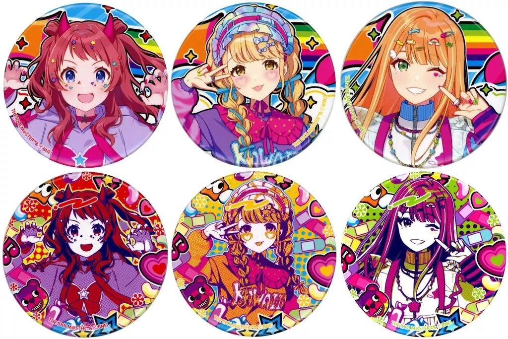 全6種セット 「学園アイドルマスター×JOL原宿 POP UP ショップ 缶バッジ(描き下ろしイラスト)」