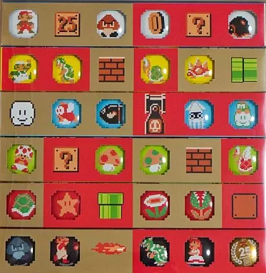 THE KING OF GAMES スーパーマリオ ウッドバッジ コレクション Super Mario Bros. Original Badge Collection (25 set) Krabby