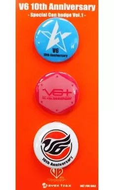 ピンズ・ピンバッジ・缶バッジ V6 10th AnniversarySpecialCanbadge Vol.1 駿河屋 -<中古>V6 10th Anniversary Special Can badge Vol.1(缶バッジ