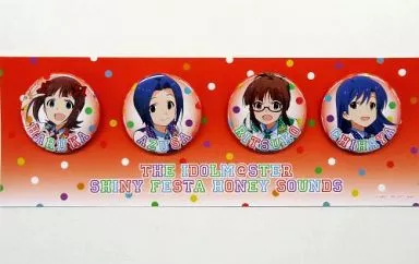 ハニーサウンド 缶バッジ4個セット 「アイドルマスター シャイニーフェスタ」