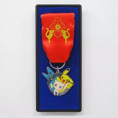 ポケモン オルドラン城エンブレム ピカチュウ　ルカリオ　ミュウ　バッヂ 駿河屋 - 【買取】ピカチュウ＆リオル＆ミュウ オルドラン城エンブレム