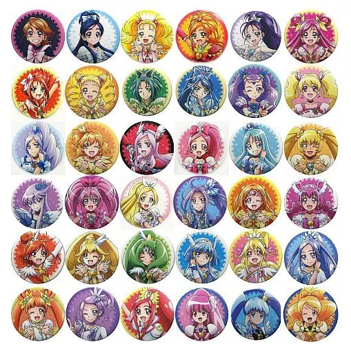 駿河屋 - 【買取】全36種セット 「プリキュア10周年 キャラバッジ