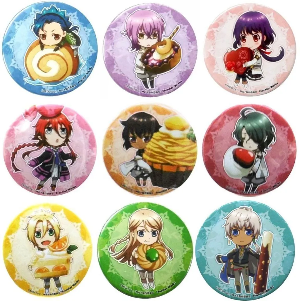 全9種セット 「神々の悪戯 缶バッジコレクション」 AnimeJapan 2014＆通販限定
