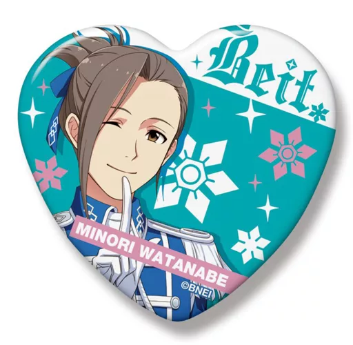 渡辺みのり ハート缶バッジ 「アイドルマスター SideM」