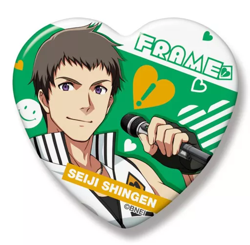信玄誠司 ハート缶バッジ 「アイドルマスター SideM」