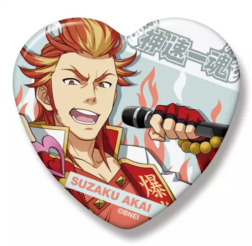 紅井朱雀 ハート缶バッジ 「アイドルマスター SideM」