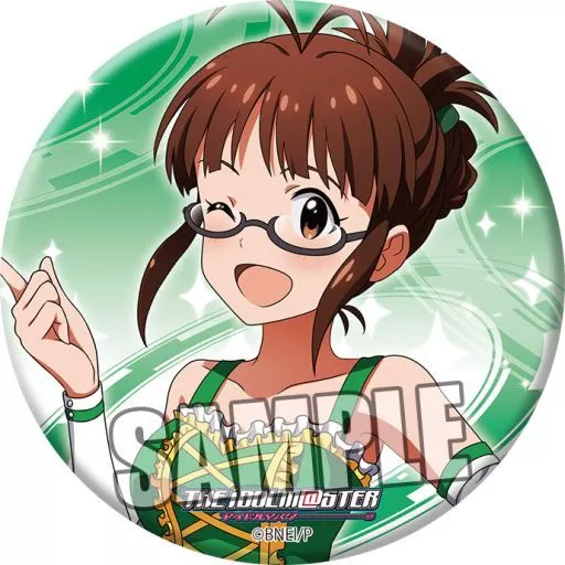 秋月律子 缶バッジ 「アイドルマスター」