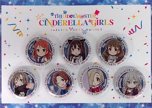 Cool 公式缶バッジ7個セット 「THE IDOLM＠STER CINDERELLA GIRLS 2ndLIVE PARTY M＠GIC!!」