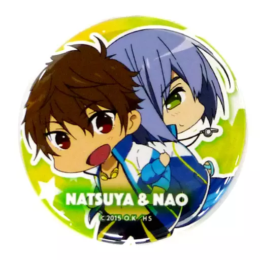ハイ☆スピード! 缶バッジ 桐嶋夏也 芹沢尚 駿河屋 -<中古>桐嶋夏也＆芹沢尚 「映画 ハイ☆スピード!-Free