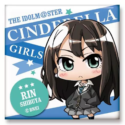 渋谷凛 「アイドルマスター シンデレラガールズ ミニッチュ トレーディングスクエア缶バッジコレクションB」