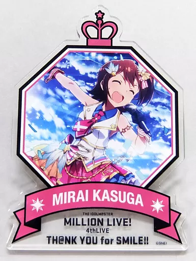 1.春日未来 公式プロデュースバッジ 「THE IDOLM＠STER MILLION LIVE! 4thLIVE TH＠NK YOU for SMILE!!」