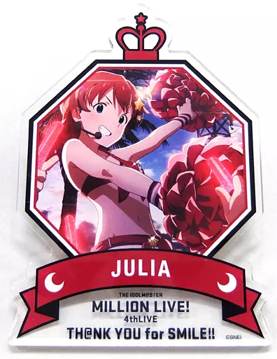 13.ジュリア 公式プロデュースバッジ 「THE IDOLM＠STER MILLION LIVE! 4thLIVE TH＠NK YOU for SMILE!!」