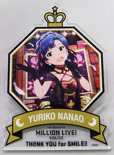 23.七尾百合子 公式プロデュースバッジ 「THE IDOLM＠STER MILLION LIVE! 4thLIVE TH＠NK YOU for SMILE!!」