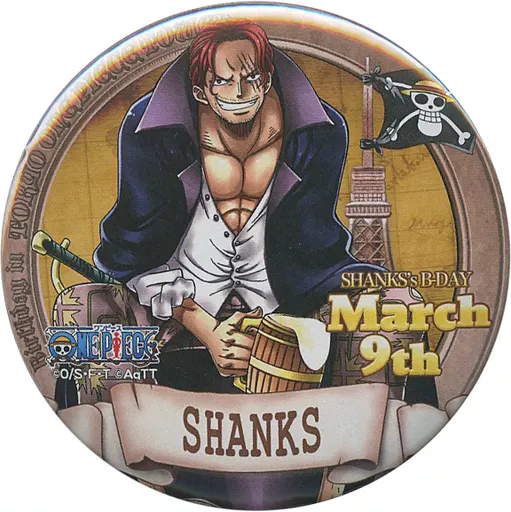 東京ワンピースタワー限定 バースデー缶バッジ シャンクス②(ラスト1) 東京ワンピースタワー バースディ缶バッジ シャンクス - メルカリ