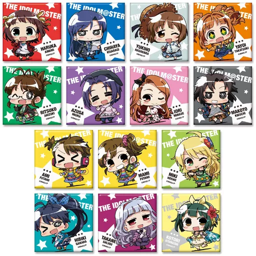 全14種セット 「ミニッチュ アイドルマスター トレーディングスクエア缶バッジコレクション 1」
