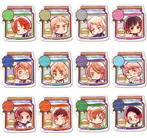 ヘタリアAxisPowersぷくっとバッジ ヘタリア Axis Powers ぷくっとバッジコレクション 1Box 12pcs | HLJ.co.jp