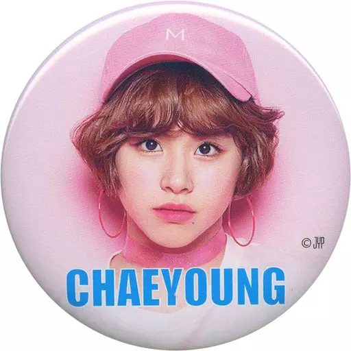駿河屋 -<中古>チェヨン(背景：ピンク) ランダム缶バッジ 「#TWICE POP
