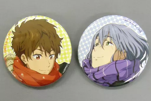 ハイ☆スピード! 缶バッジ 桐嶋夏也 芹沢尚 駿河屋 -<中古>桐嶋夏也＆芹沢尚 スペシャル缶バッジ 「映画 ハイ