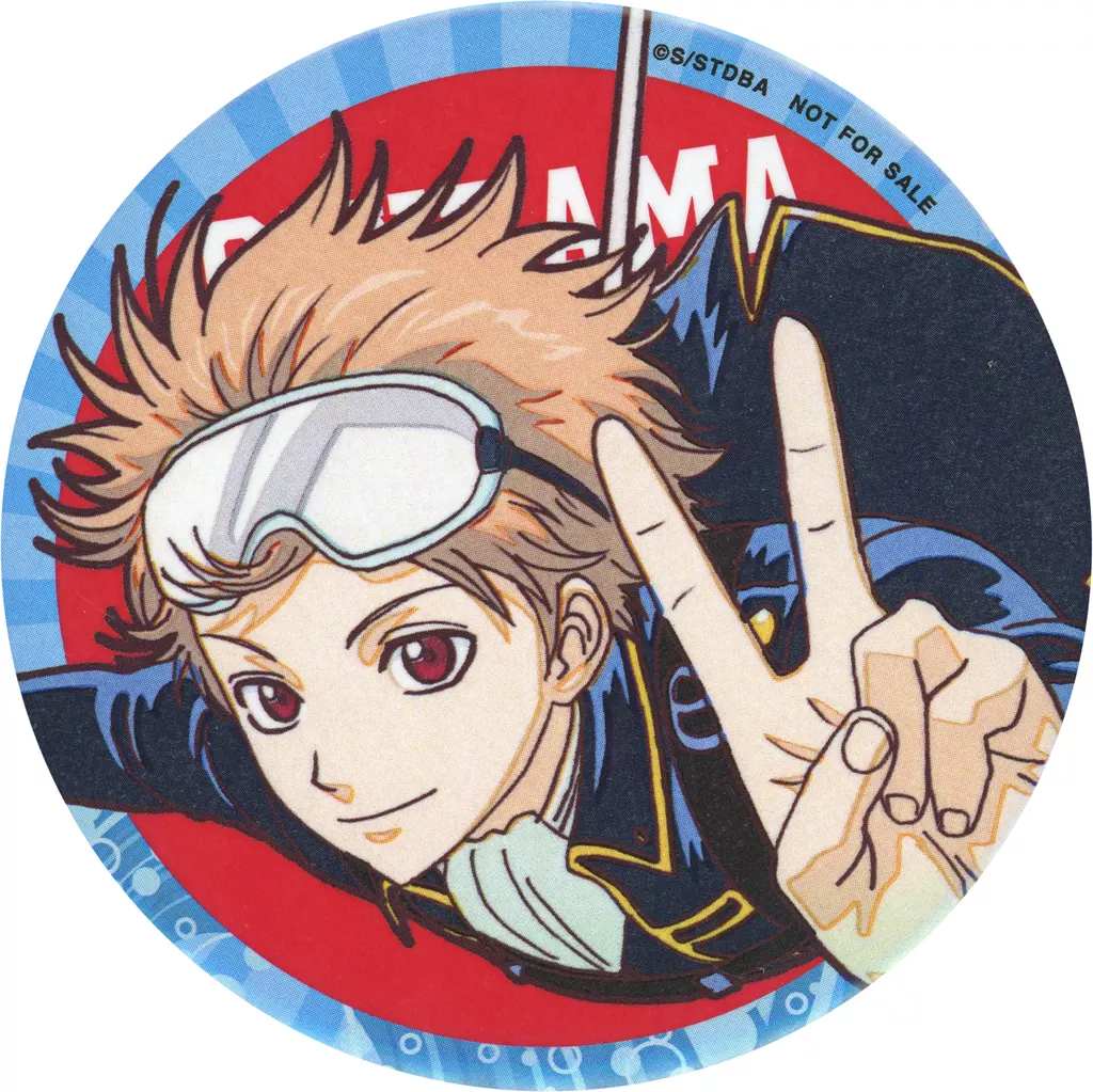 沖田総悟 缶バッジ 「銀魂 ジャンプフェスタ2018 会場限定くじ引き抽選大会」 D賞(破損品:裏面に傷多数有り)