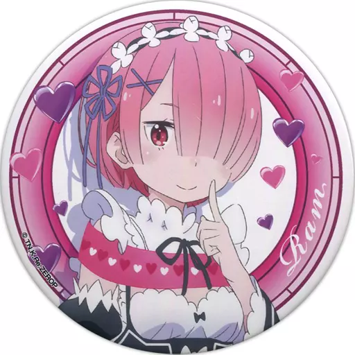 バッジ・ピンズ(キャラクター)　ラム(バレンタインver.) 「セガコラボカフェ Re：ゼロから始める異世界生活 第1弾 缶バッジ」