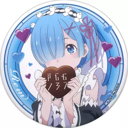 レム(バレンタインver.) 「セガコラボカフェ Re：ゼロから始める異世界生活 第1弾 缶バッジ」