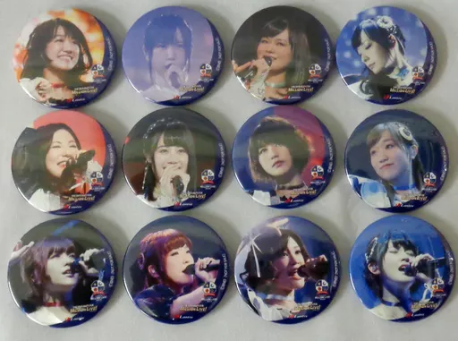 アイドルマスター 缶バッジ12個セット 「Blu-ray THE IDOLM＠STER MILLION LIVE! 4thLIVE TH＠NK YOU for SMILE! LIVE Blu-ray COMPLETE THE＠TER [完全生産限定版]」 アニメイト購入特典