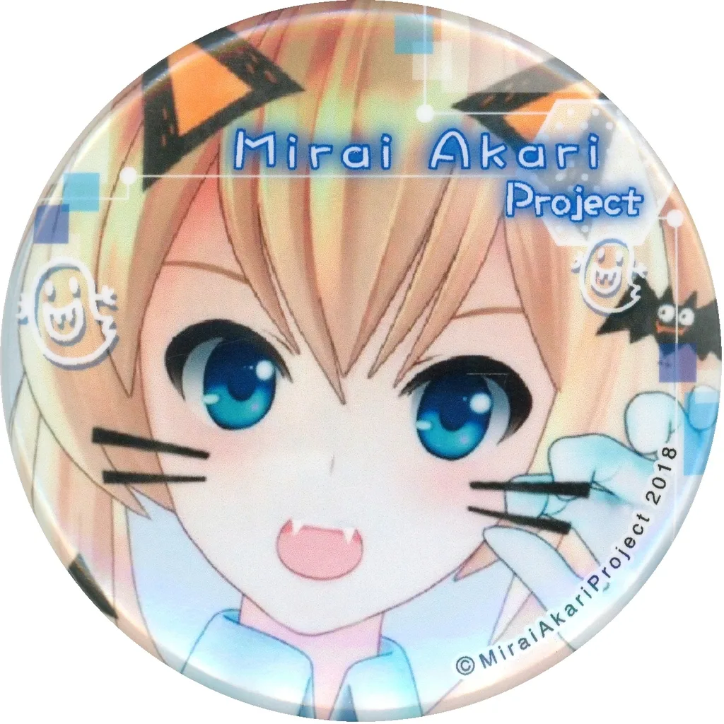 ミライアカリ(ネコ) 「バーチャルYouTuber ミライアカリプロジェクト トレーディング缶バッジ」 AnimeJapan 2018グッズ